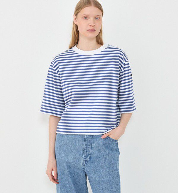 TOMORROWLAND GOODS「【別注】Le minor&times;GALERIE VIE ワイドハーフスリーブカットソー」|Tシャツ・カットソー|