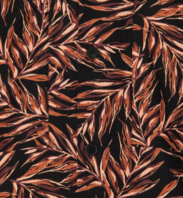 TOMORROWLAND MENS「コットン リーフプリント オープンカラーシャツ」|シャツ・ブラウス|