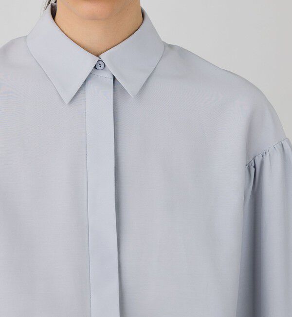 DES PRES「コットンシルクポプリン タックチュニックシャツ」|シャツ・ブラウス|