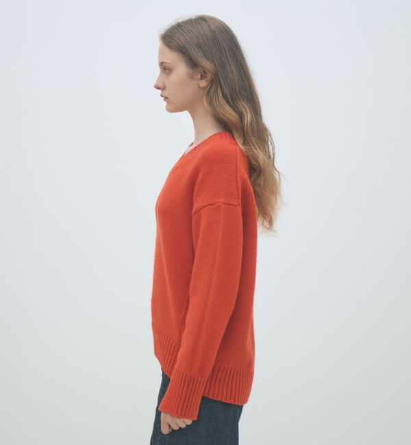 MACPHEE「ラムカシミヤ Vネックプルオーバー」|ニット・セーター|