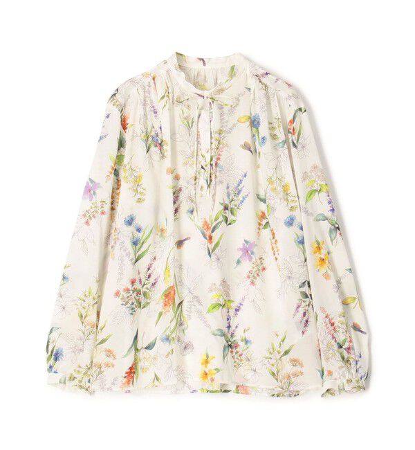 TOMORROWLAND collection「カカオフラワープリント ボウタイブラウス」|シャツ・ブラウス|12 ホワイト系