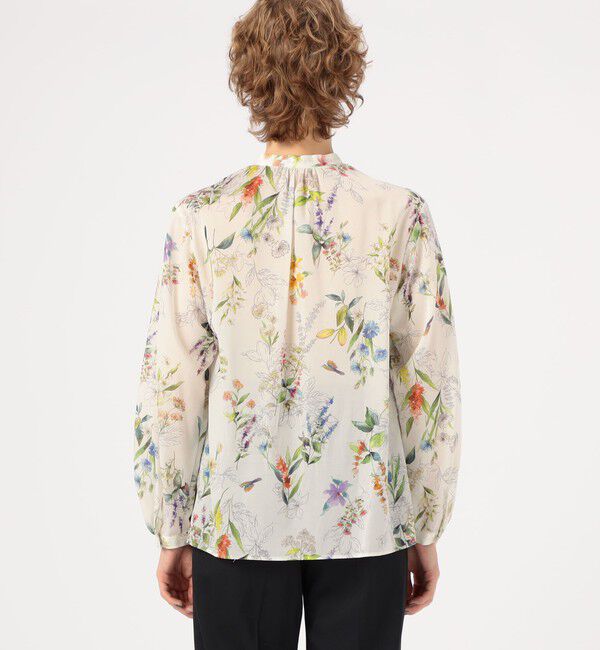 TOMORROWLAND collection「カカオフラワープリント ボウタイブラウス」|シャツ・ブラウス|