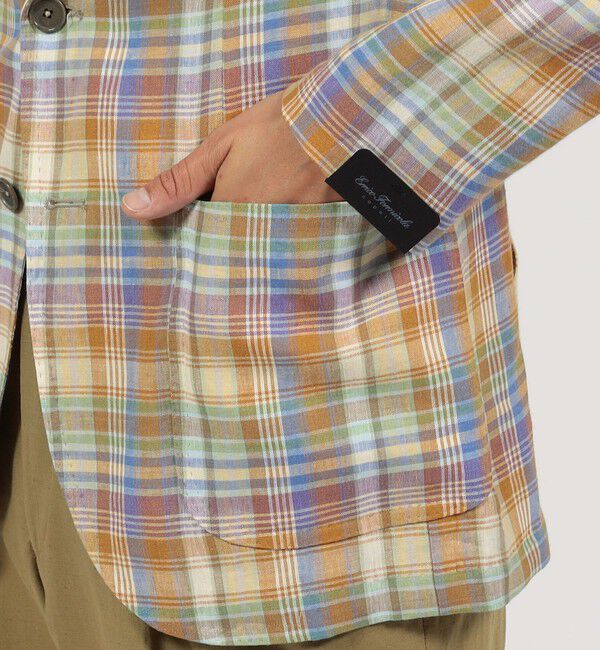 TOMORROWLAND BUYING WEAR「ERRICO FORMICOLA リネンシングル ブレステッド3Bジャケット」|テーラードジャケット|