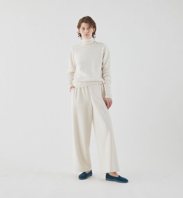 GALERIE VIE「ホワイトフランネル イージーワイドパンツ」|その他|