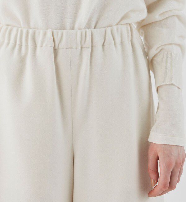 GALERIE VIE「ホワイトフランネル イージーワイドパンツ」|その他|