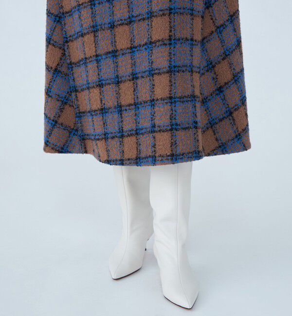 TOMORROWLAND collection「ループチェック フロンタブルジャンパードレス」|ジャンパースカート|