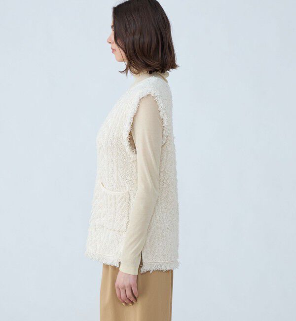 MACPHEE「パイルジャカード Vネックベスト」|ベスト・ジレ|