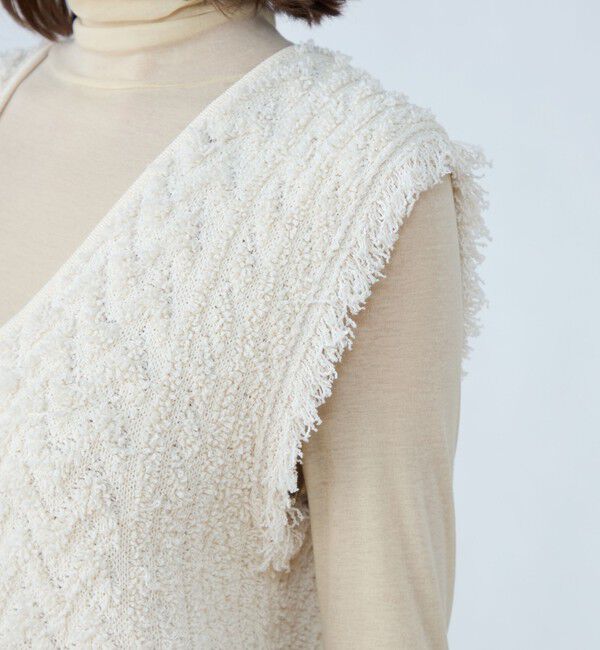 MACPHEE「パイルジャカード Vネックベスト」|ベスト・ジレ|