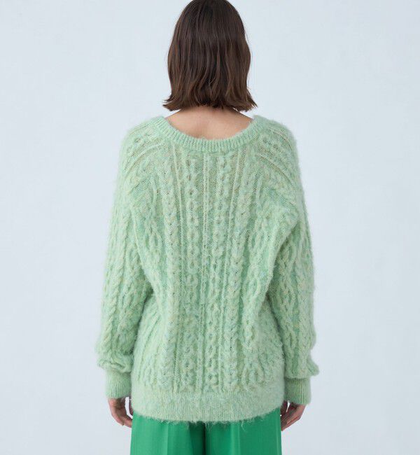 MACPHEE「モヘヤビンテージ Vネックプルオーバー」|ニット・セーター|