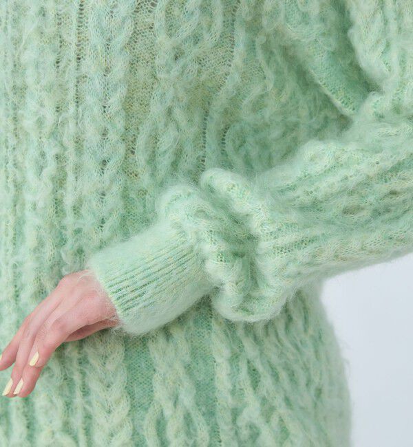 MACPHEE「モヘヤビンテージ Vネックプルオーバー」|ニット・セーター|