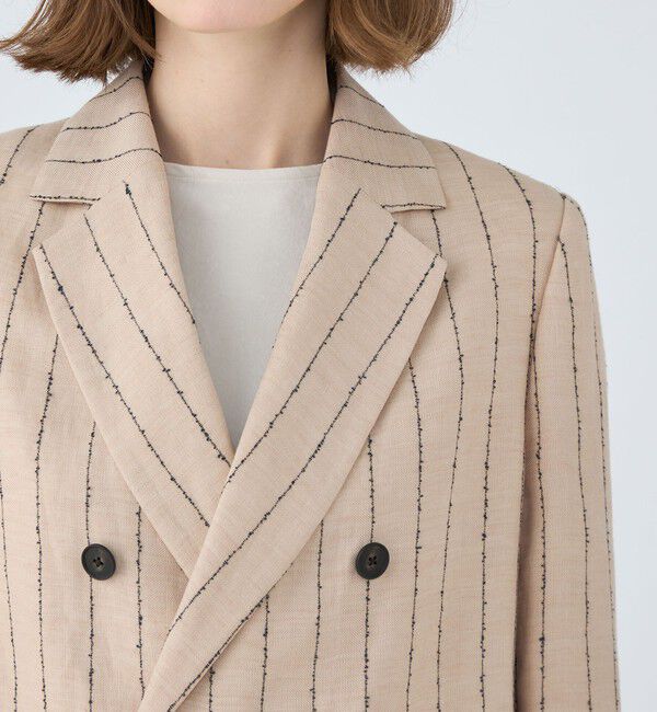 MACPHEE「ダブルカバーリネン ダブルブレストジャケット」|テーラードジャケット|