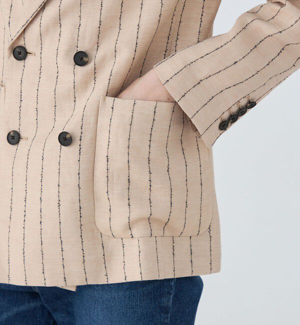 MACPHEE「ダブルカバーリネン ダブルブレストジャケット」|テーラードジャケット|