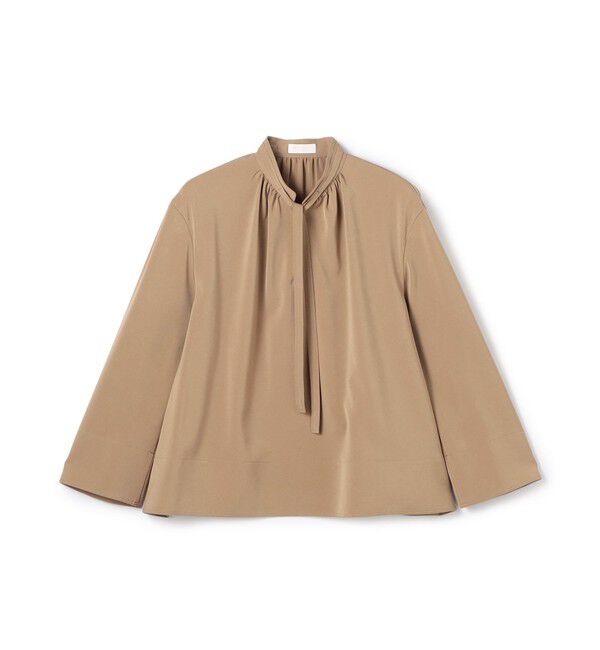 Ballsey「2-wayストレッチ タイ付きスタンドカラーブラウス」|シャツ・ブラウス|