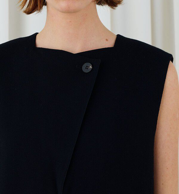 DES PRES「ウールジョーゼット ノースリーブワンピース」|ワンピース|