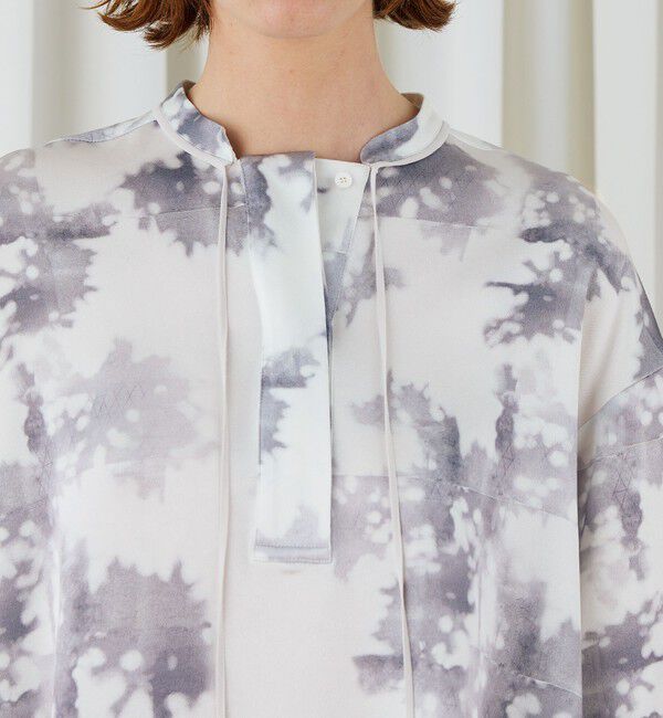 DES PRES「ライト＆シャドープリント プルオーバーブラウス」|シャツ・ブラウス|