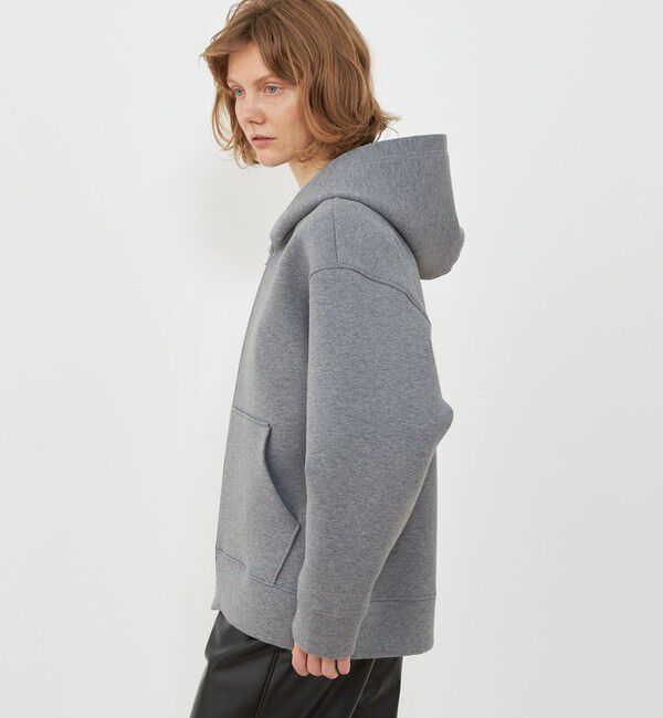 GALERIE VIE「ダンボールニット フーデッドブルゾン」|パーカー|