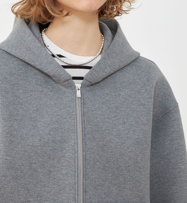 GALERIE VIE「ダンボールニット フーデッドブルゾン」|パーカー|