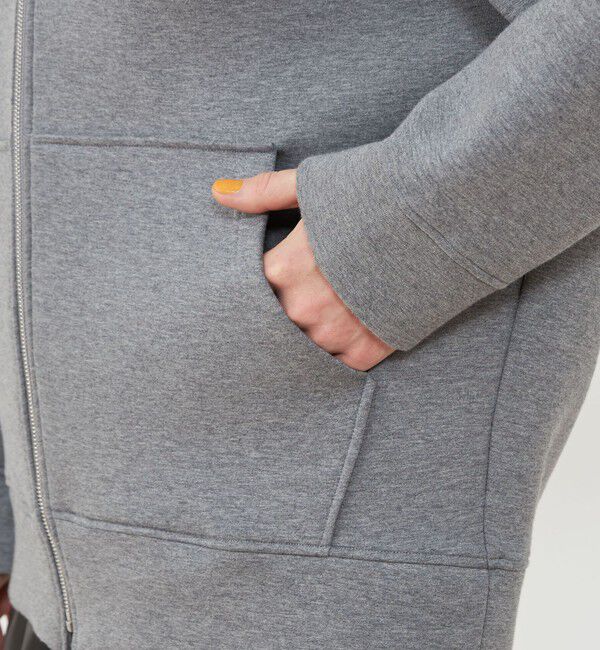 GALERIE VIE「ダンボールニット フーデッドブルゾン」|パーカー|