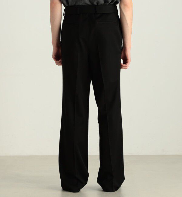 Edition「ウールギャバ ベルトパンツ」|スラックス|