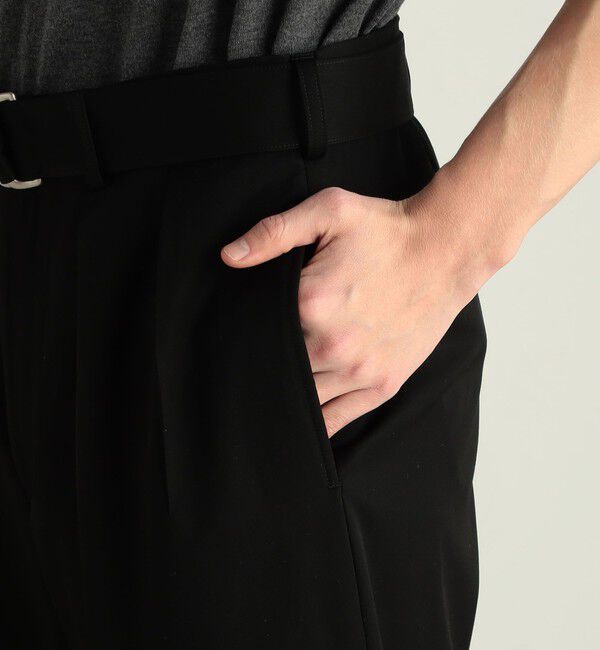 Edition「ウールギャバ ベルトパンツ」|スラックス|