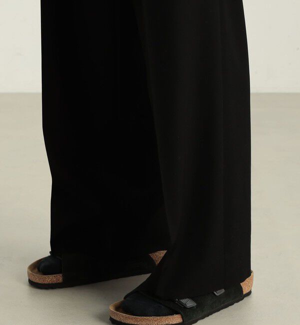 Edition「ウールギャバ ベルトパンツ」|スラックス|