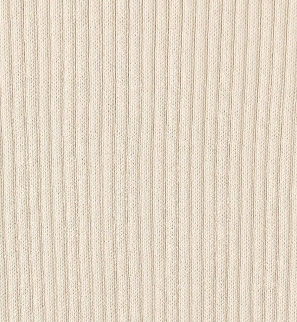 GALERIE VIE「ギザコットンリブ ボートネックプルオーバー」|ニット・セーター|