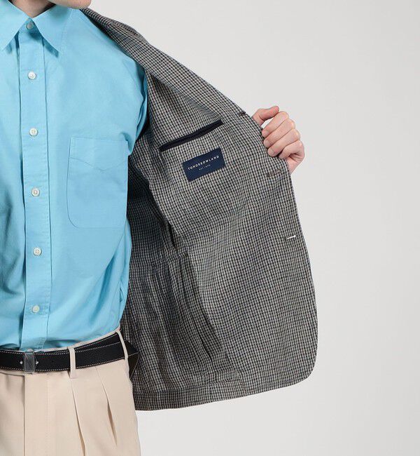 TOMORROWLAND MENS「アイリッシュリネン シングルブレステッド 3Bジャケット」|テーラードジャケット|