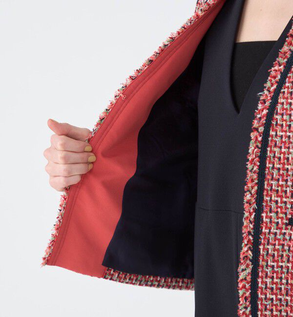 Ballsey「Acerola Vネックジャケット」|ノーカラージャケット|