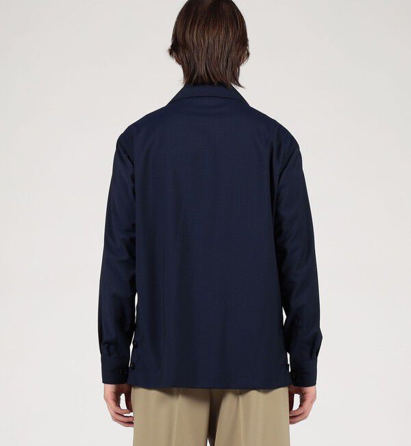 TOMORROWLAND MENS「TOMORROWLAND PILGRIM ウールトロピカル ハンドカバーシャツ」|ブルゾン・スタジャン|