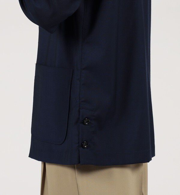 TOMORROWLAND MENS「TOMORROWLAND PILGRIM ウールトロピカル ハンドカバーシャツ」|ブルゾン・スタジャン|