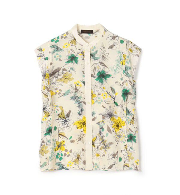 TOMORROWLAND collection「トリビュートフラワー ピコカットスリーブブラウス」|シャツ・ブラウス|54 イエロー系