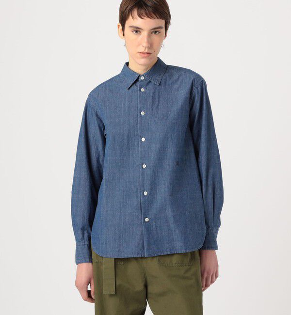 MACPHEE「デニムシャンブレー レギュラーカラーシャツ」|シャツ・ブラウス|
