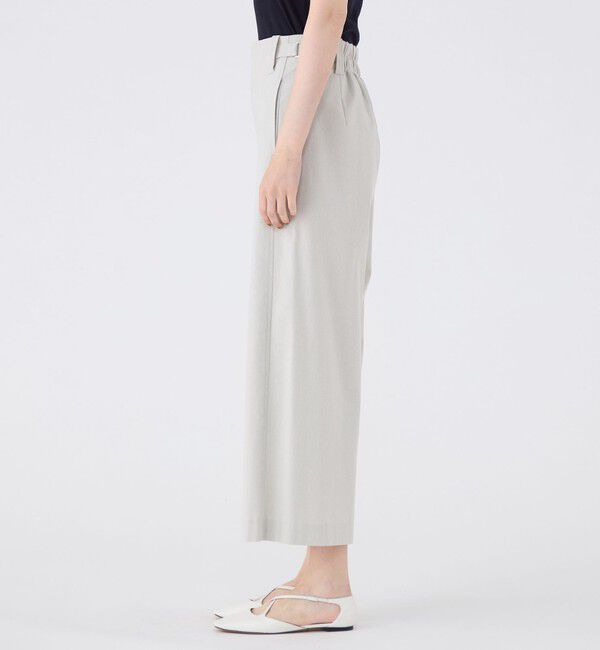 MACPHEE「ナチュラルスラブストレッチ セミワイドパンツ」|その他|