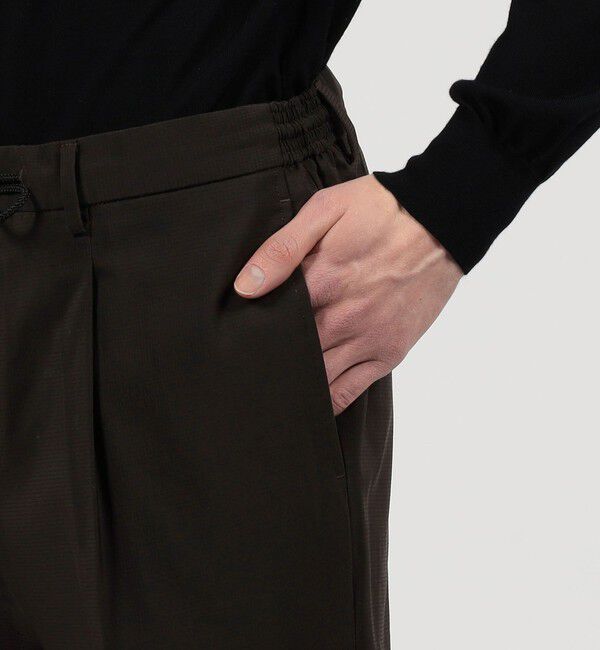 TOMORROWLAND MENS「ウールナイロン 1プリーツ イージースラックス V.B.CANONICO」|スラックス|