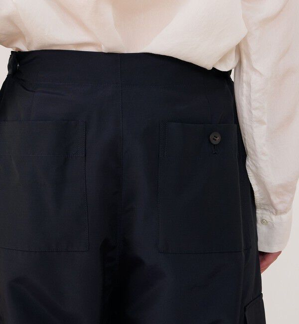 GALERIE VIE「ナイロンシルクタフタ タックカーゴパンツ」|カーゴ|