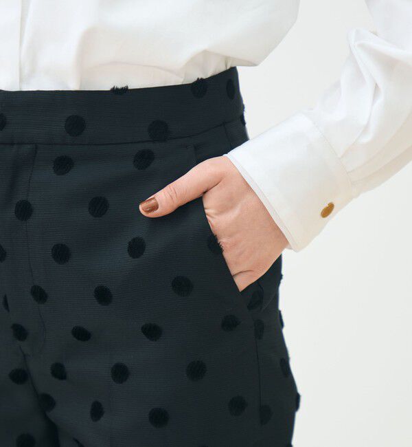 TOMORROWLAND collection「モールポルカドット ベルストレートパンツ」|その他|
