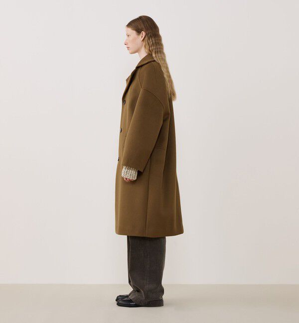 GALERIE VIE「ウールダブルフェイス オーバルロングコート」|チェスターコート|
