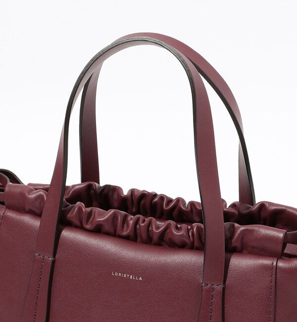 TOMORROWLAND GOODS「LORISTELLA ギャザー ショルダートート」|ハンドバッグ|