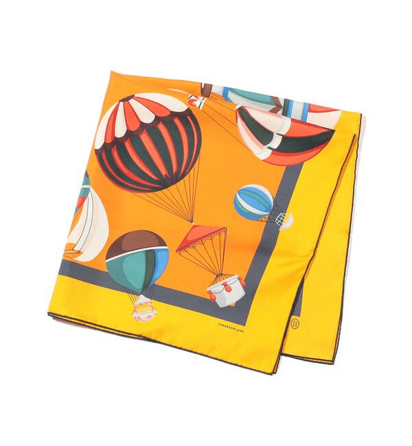 TOMORROWLAND GOODS「Atelier TOMORROWLAND BALLON シルクスカーフ」|バンダナ・スカーフ|28 オレンジ系