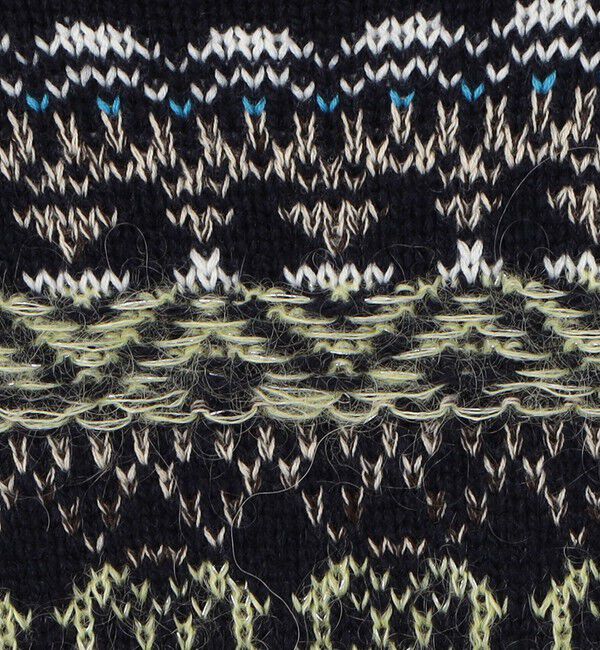 MACPHEE「フェアアイル ハーフスリーブプルオーバー」|ニット・セーター|