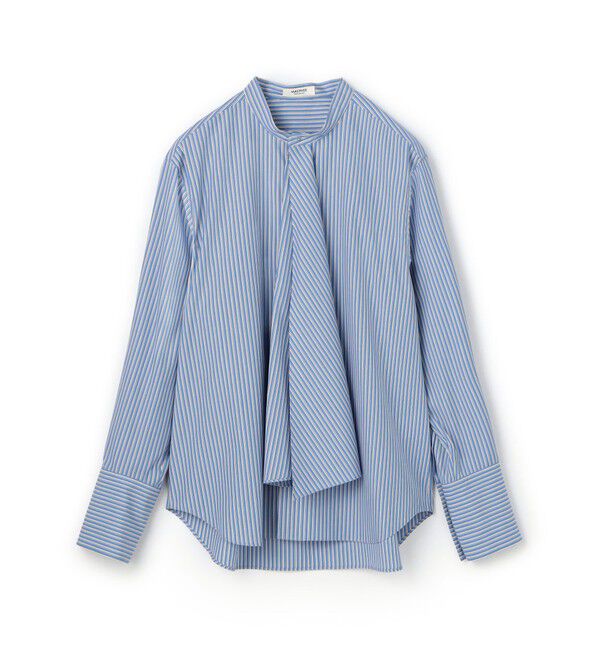 MACPHEE「コットンブロード タイブラウス」|シャツ・ブラウス|64 ブルー系