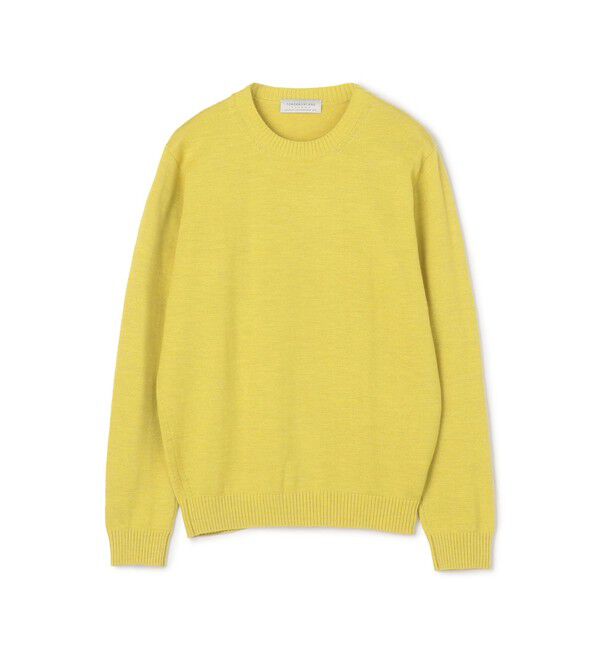 TOMORROWLAND MENS「TOMORROWLAND tricot メリノベーシック クルーネックプルオーバー」|ニット・セーター|23 イエロー