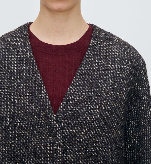 TOMORROWLAND collection「ブークレー Vカラードルマンスリーブコート」|ノーカラーコート|