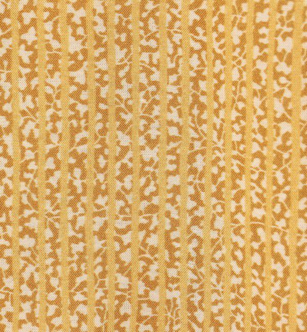 SOULEIADO「コットンレーヨンプリント ペプラムレースブラウス」|シャツ・ブラウス|