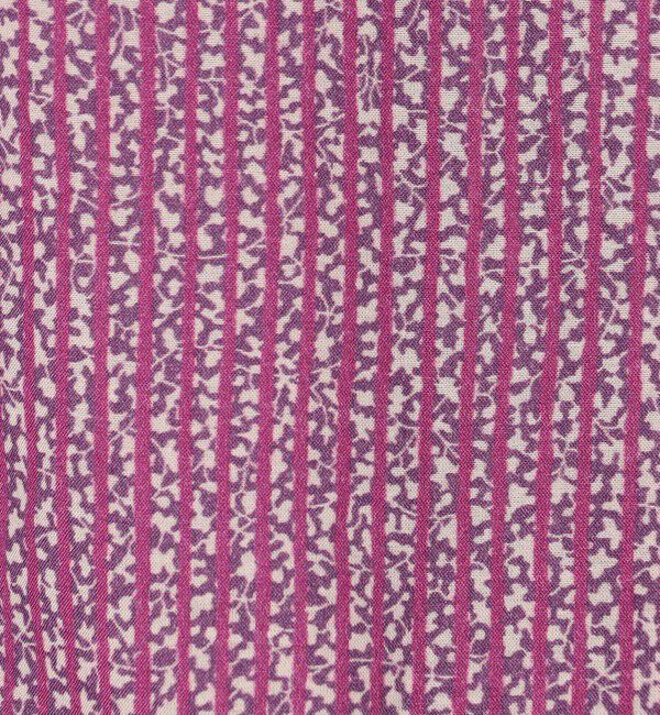 SOULEIADO「コットンレーヨンプリント ペプラムレースブラウス」|シャツ・ブラウス|