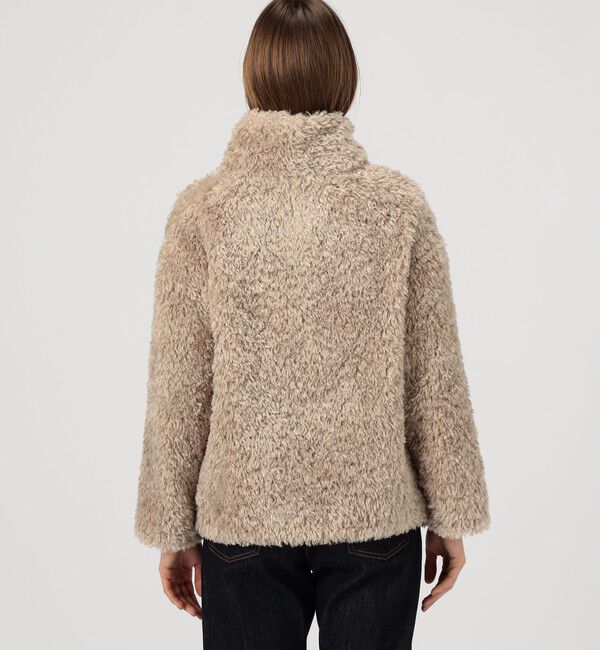 TOMORROWLAND BUYING WEAR「HERNO カーリーエコファー レザーベルトブルゾン」|ブルゾン・スタジャン|