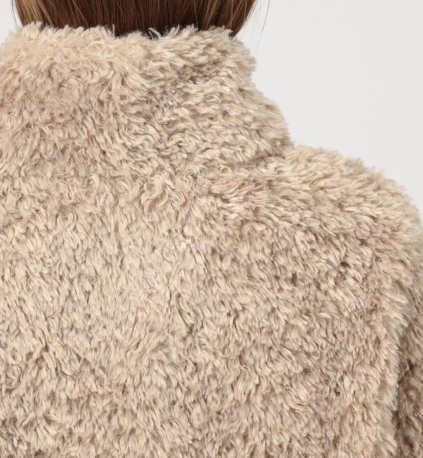 TOMORROWLAND BUYING WEAR「HERNO カーリーエコファー レザーベルトブルゾン」|ブルゾン・スタジャン|