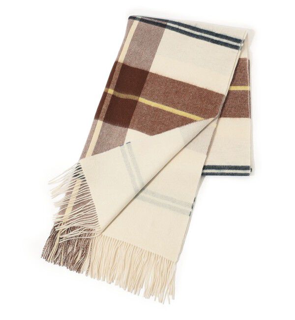 TOMORROWLAND GOODS「TOMORROWLAND カシミヤ ダブルフェイス チェックストール」|ストール|