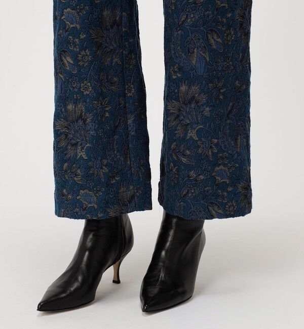 SOULEIADO「コットンポリエステルジャカード セミワイドストレートパンツ」|その他|