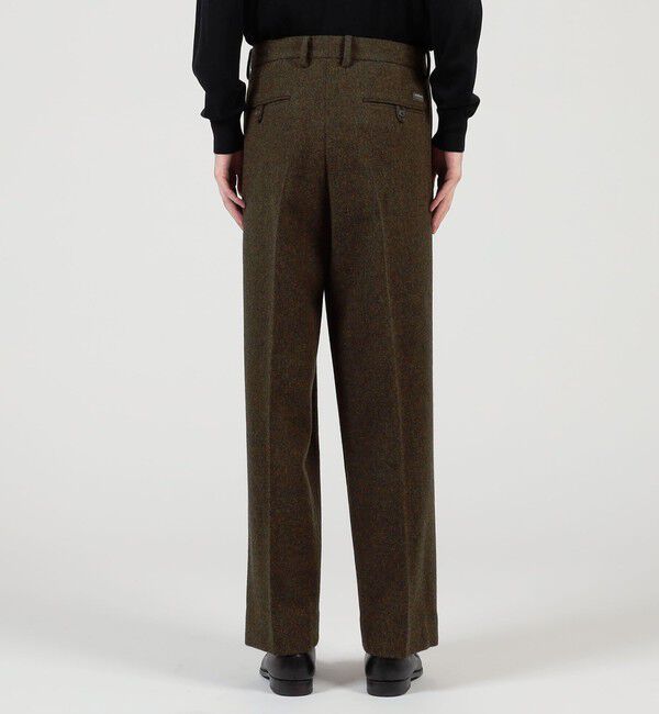 TOMORROWLAND MENS「ウールツイードヘリンボーン 2プリーツワイドストレートバレルパンツ」|その他|